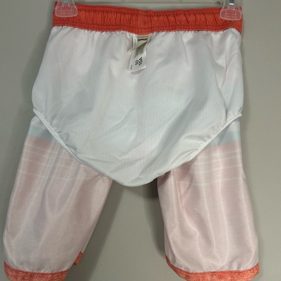 Boy’s Oshkosh B’gosh Orange Striped Swim Shorts, Size 10 - Picture 5 of 7